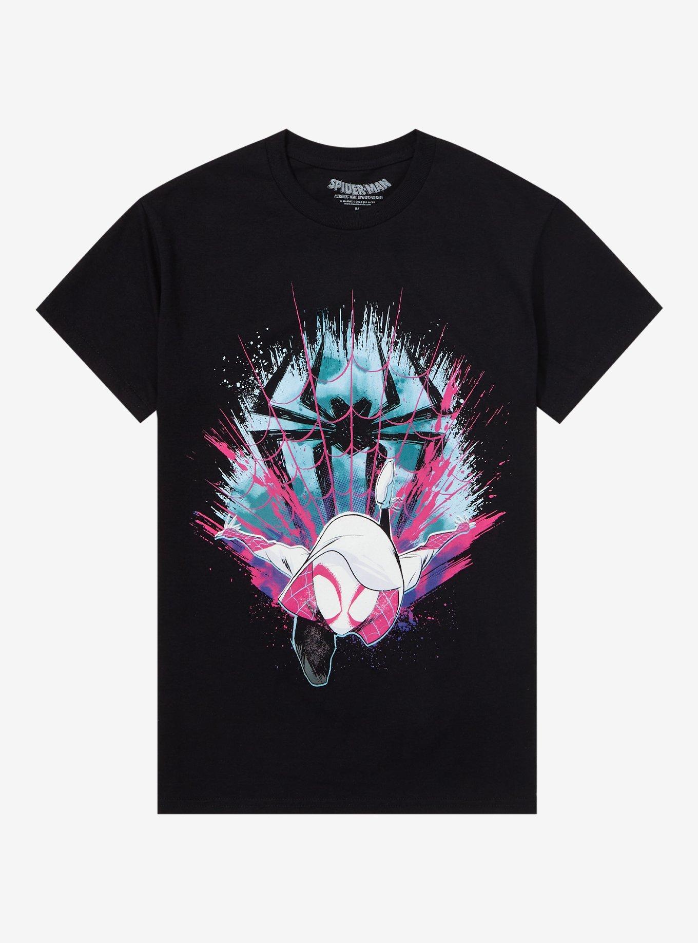 Marvel Spider-Man: Across The Spider-Verse Ghost-Spider Boyfriend Fit Girls T-Shirt, MULTI, hi-res