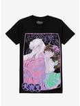 InuYasha Duo Iridescent Glitter Boyfriend Fit Girls T-Shirt, MULTI, hi-res