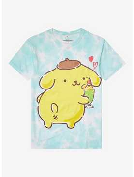 Pompompurin Parfait Tie-Dye Boyfriend Fit Girls T-Shirt, , hi-res