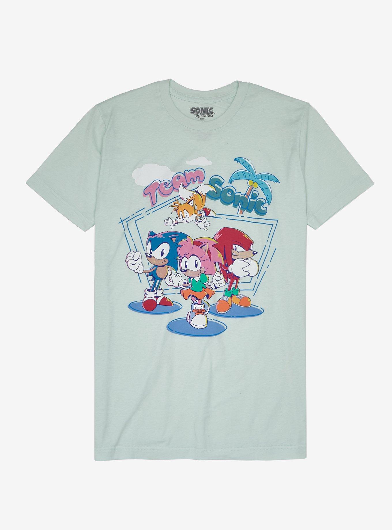  Sonic the Hedgehog Pyjamas Girls Pink Gamer T Shirt