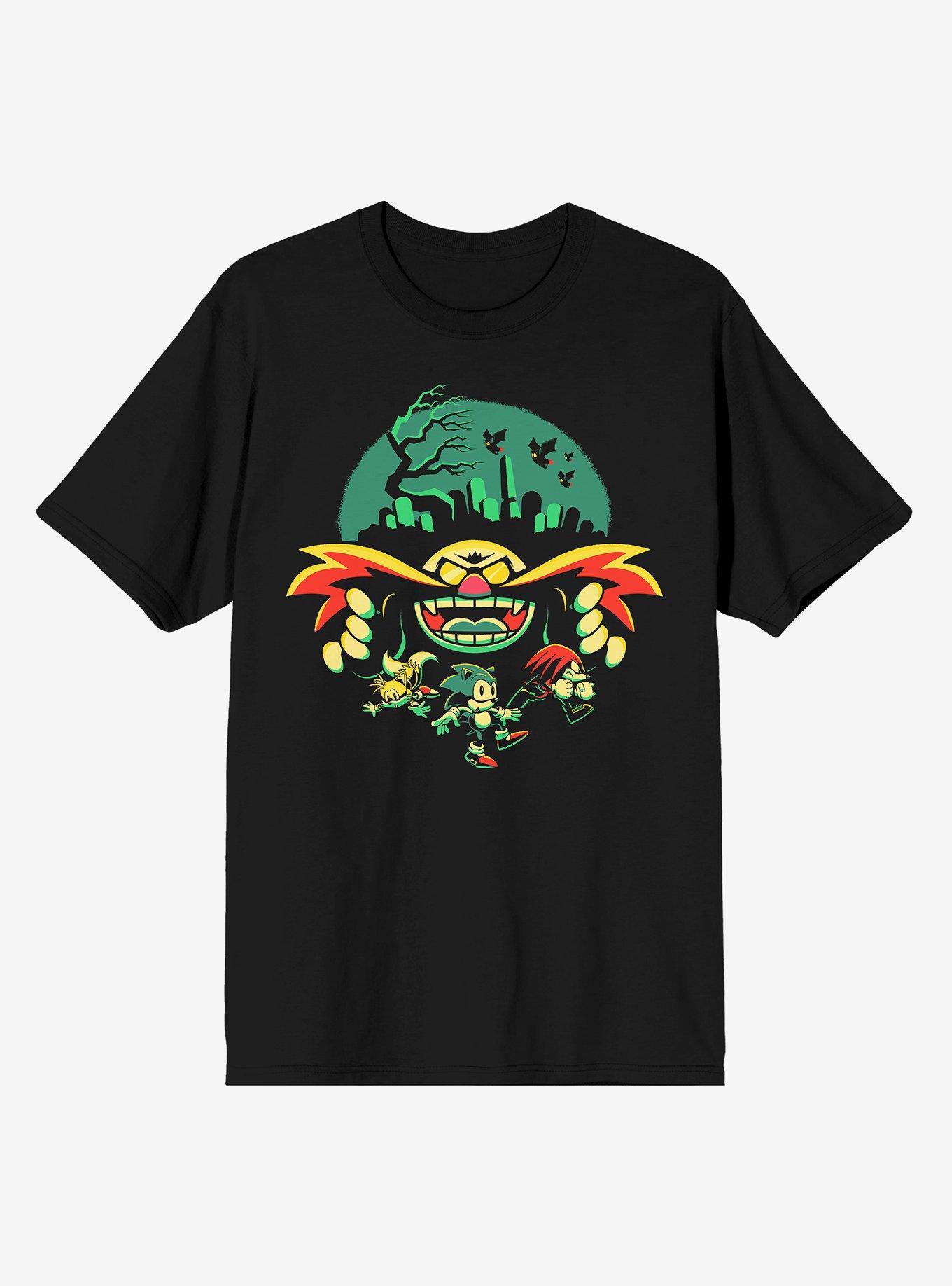 Sonic The Hedgehog Eggman Halloween T-Shirt, BLACK, hi-res