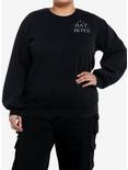 A Court Of Thorns And Roses Bat Boys Oversized Sweatshirt Plus Size, BLACK MINERAL WASH, hi-res