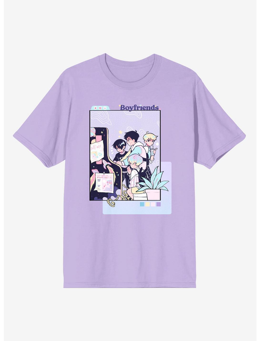 Boyfriends Pastel Group Arcade T-Shirt, LAVENDER, hi-res