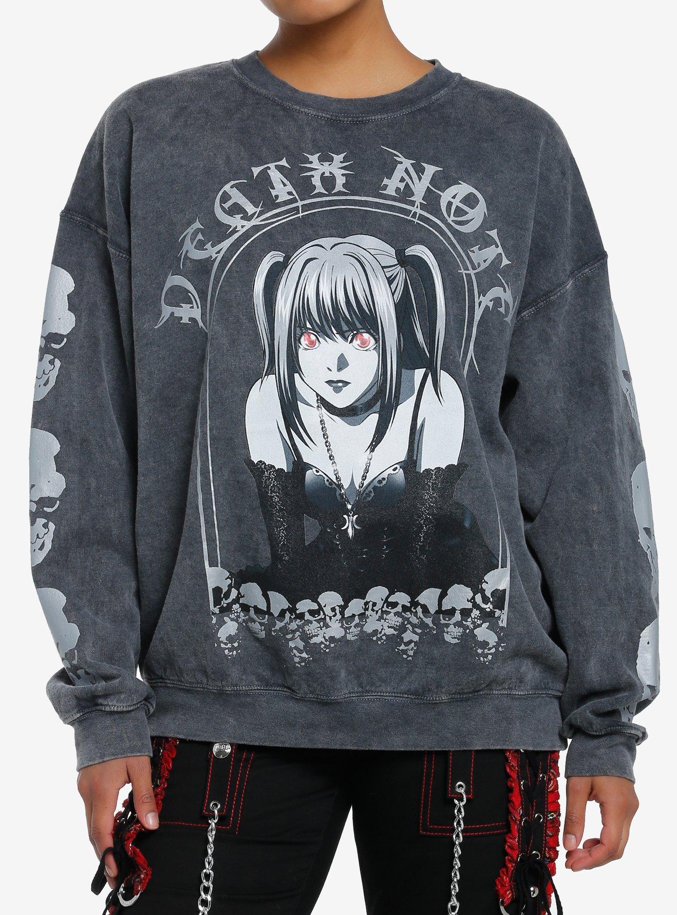 Death Note Misa Metallic Dark Wash Girls Sweatshirt Hot Topic