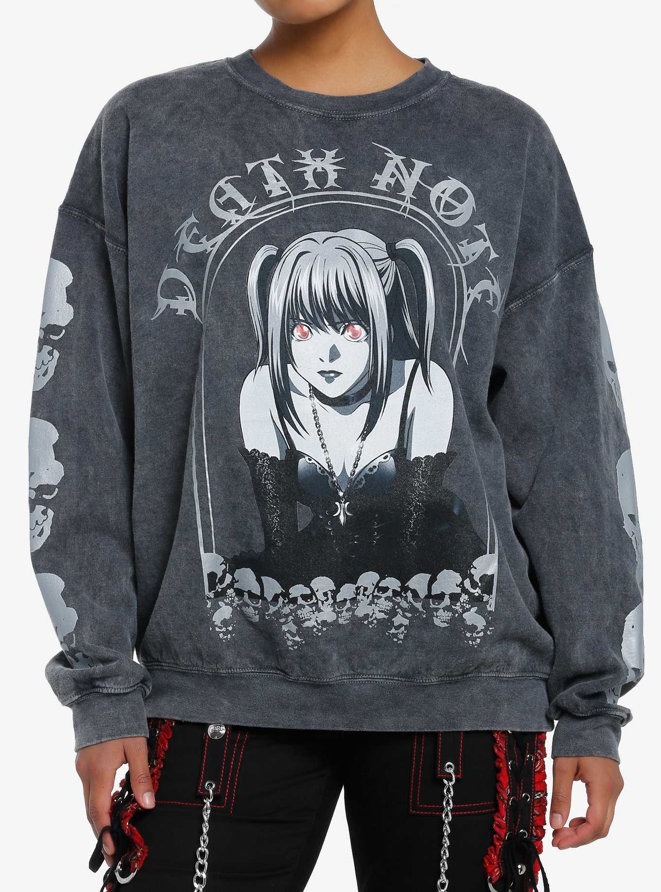 Death Note Misa Metallic Dark Wash Girls Sweatshirt, , hi-res