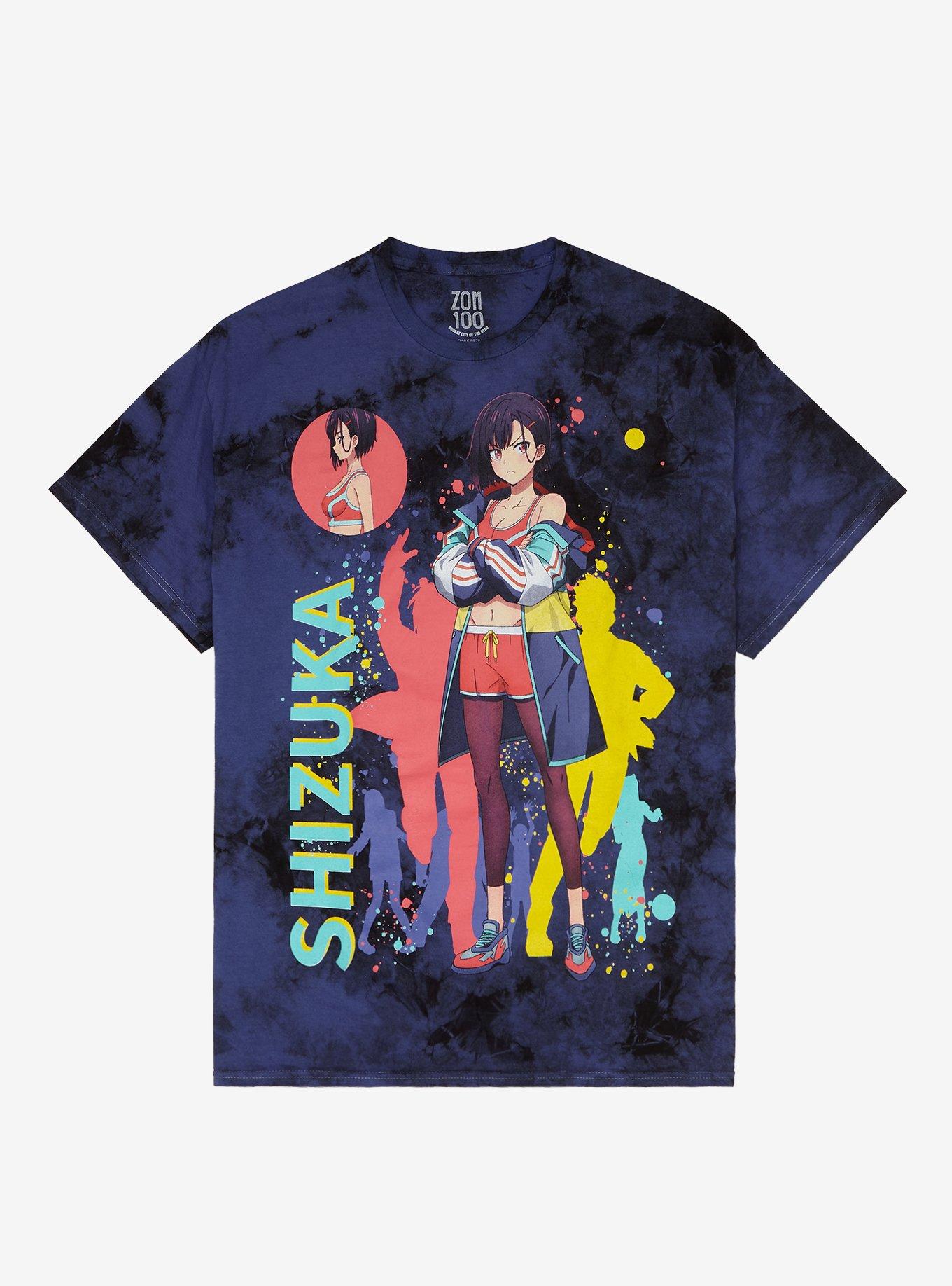 デ*）様 グッズSR 100枚　まとめ売り Zom 100: Bucket List Of The Dead Shizuka Tie-Dye T-Shirt | Hot Topic
