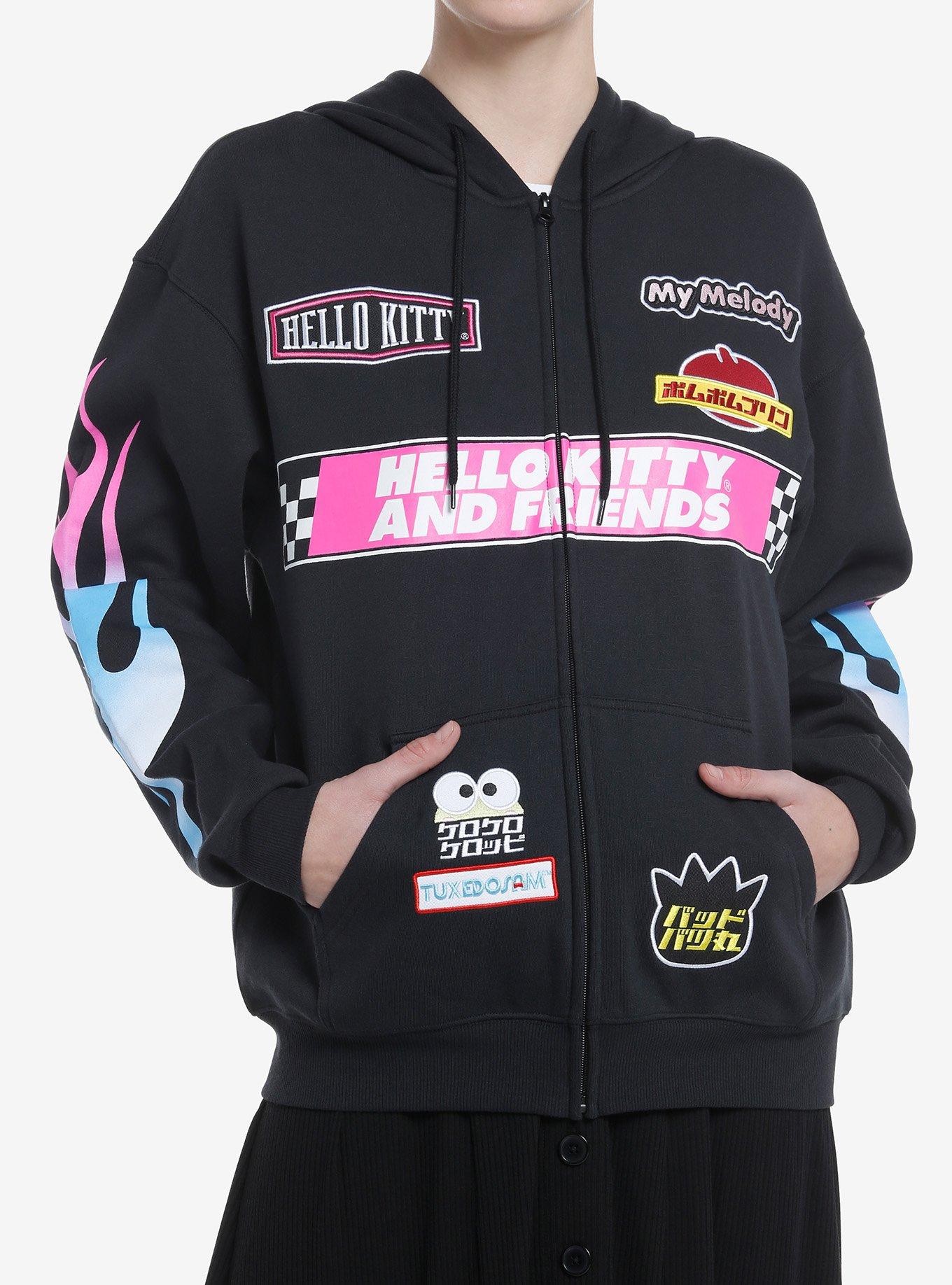 Hello Kitty And Friends Racing Logos Girls Hoodie