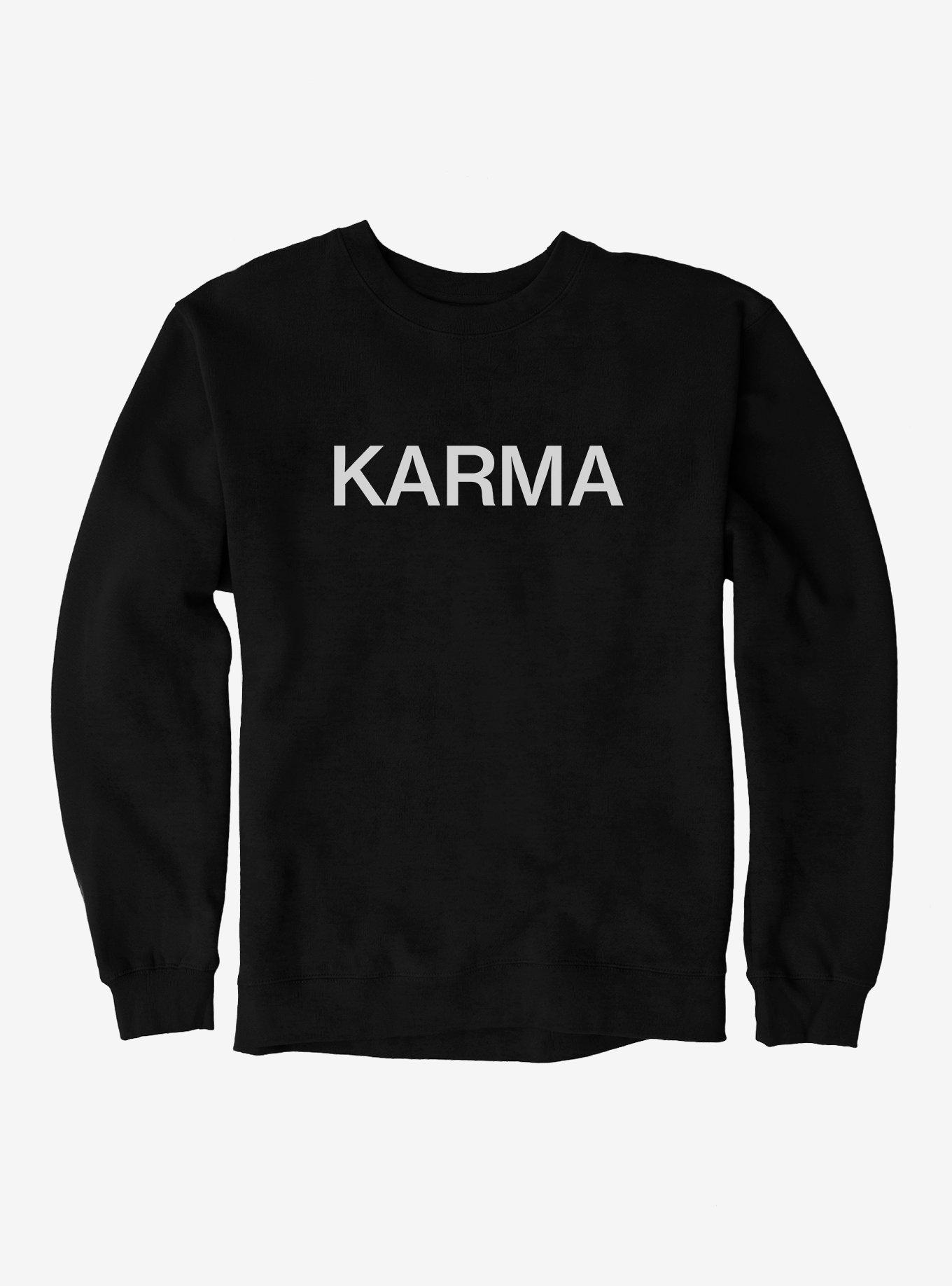 Karma Text Sweatshirt, , hi-res