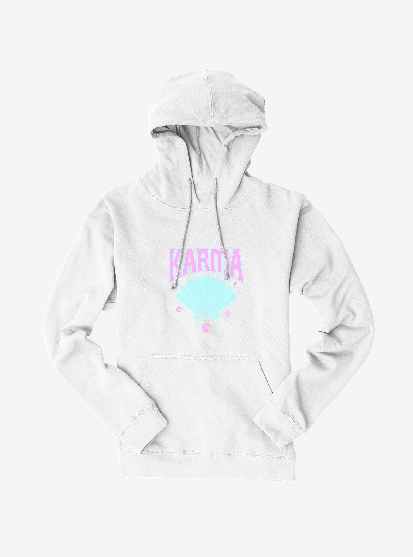 Karma Seashell Hoodie, WHITE, hi-res