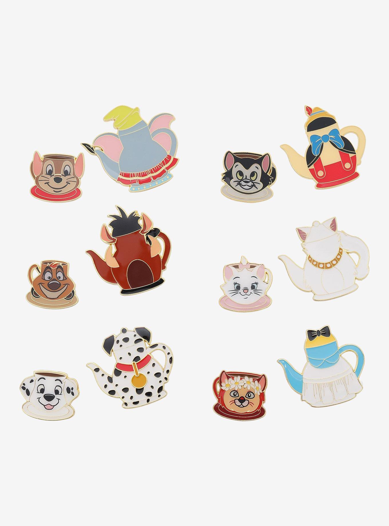 BoxLunch Loungefly Disney Characters Teapot & Teacup Blind Box Enamel Pins