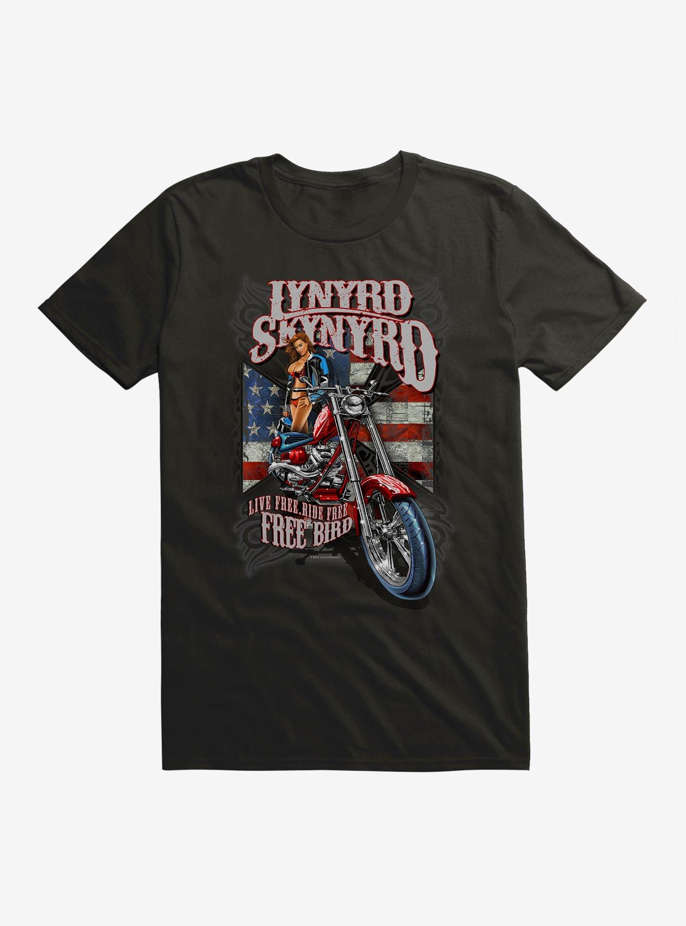 Lynyrd Skynyrd Live Free, Ride Free T-Shirt, BLACK, hi-res