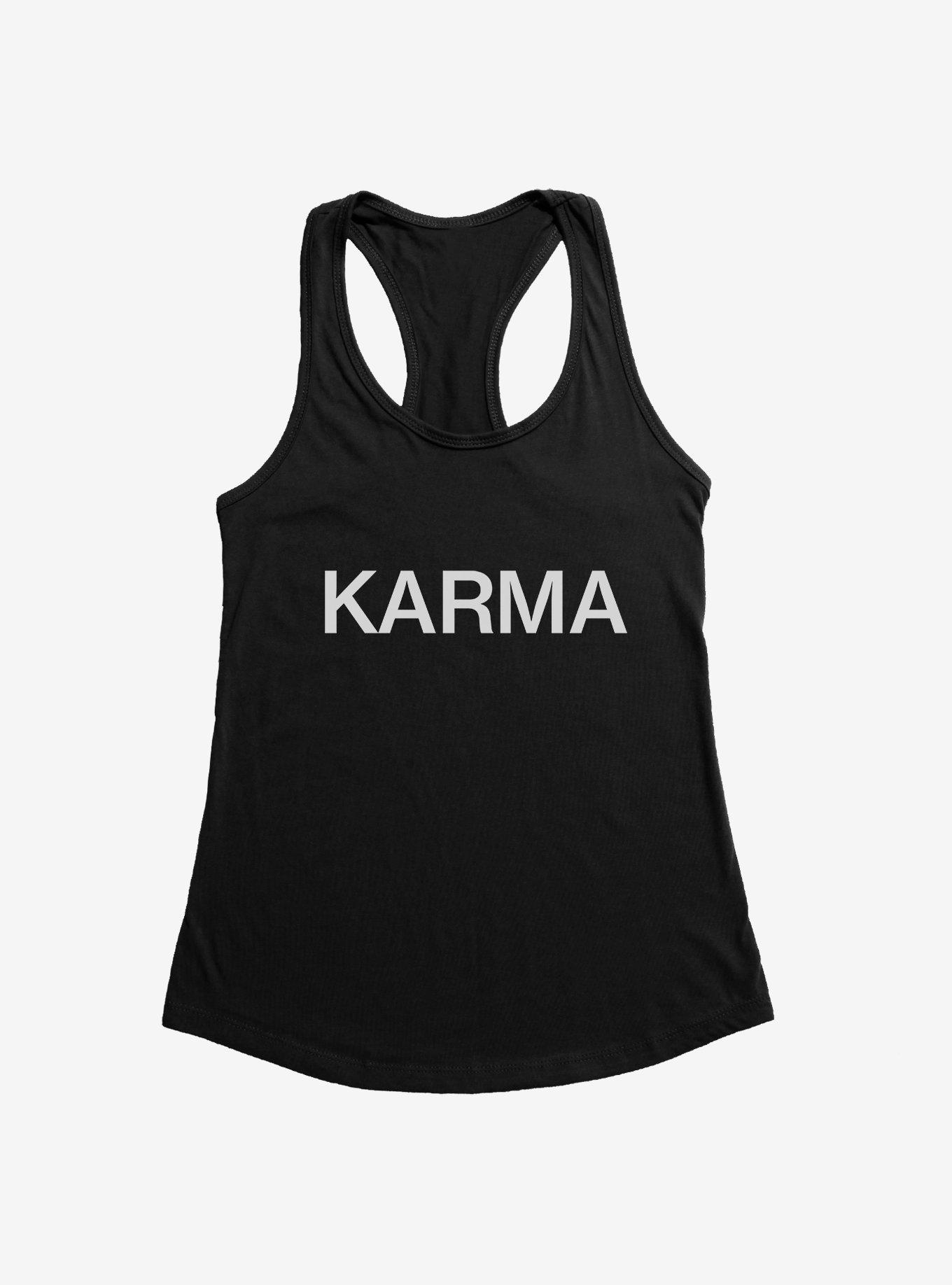 Karma Text Womens Tank Top, , hi-res