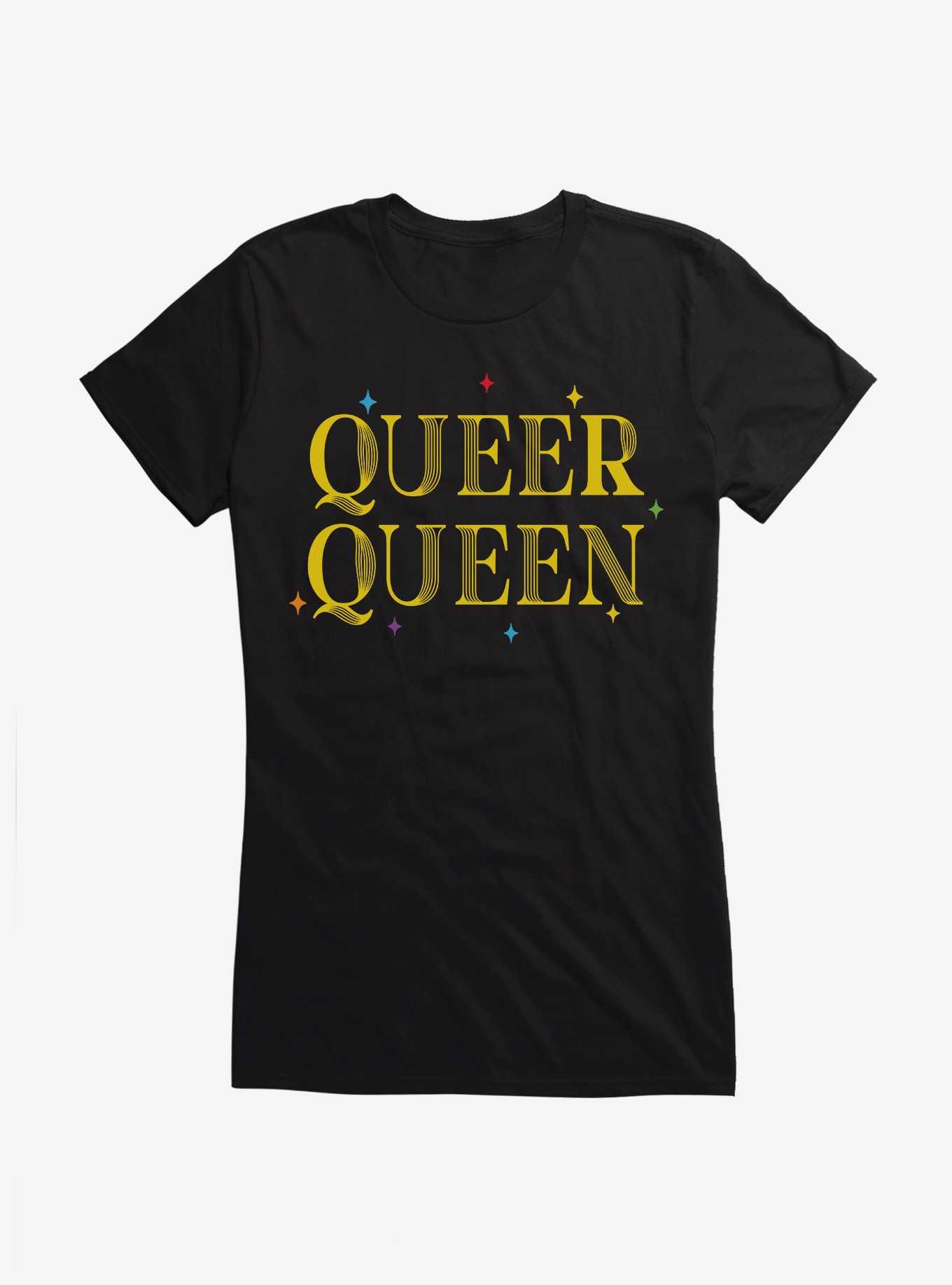 Pride Queer Queen Sparkle Girls T-Shirt, , hi-res