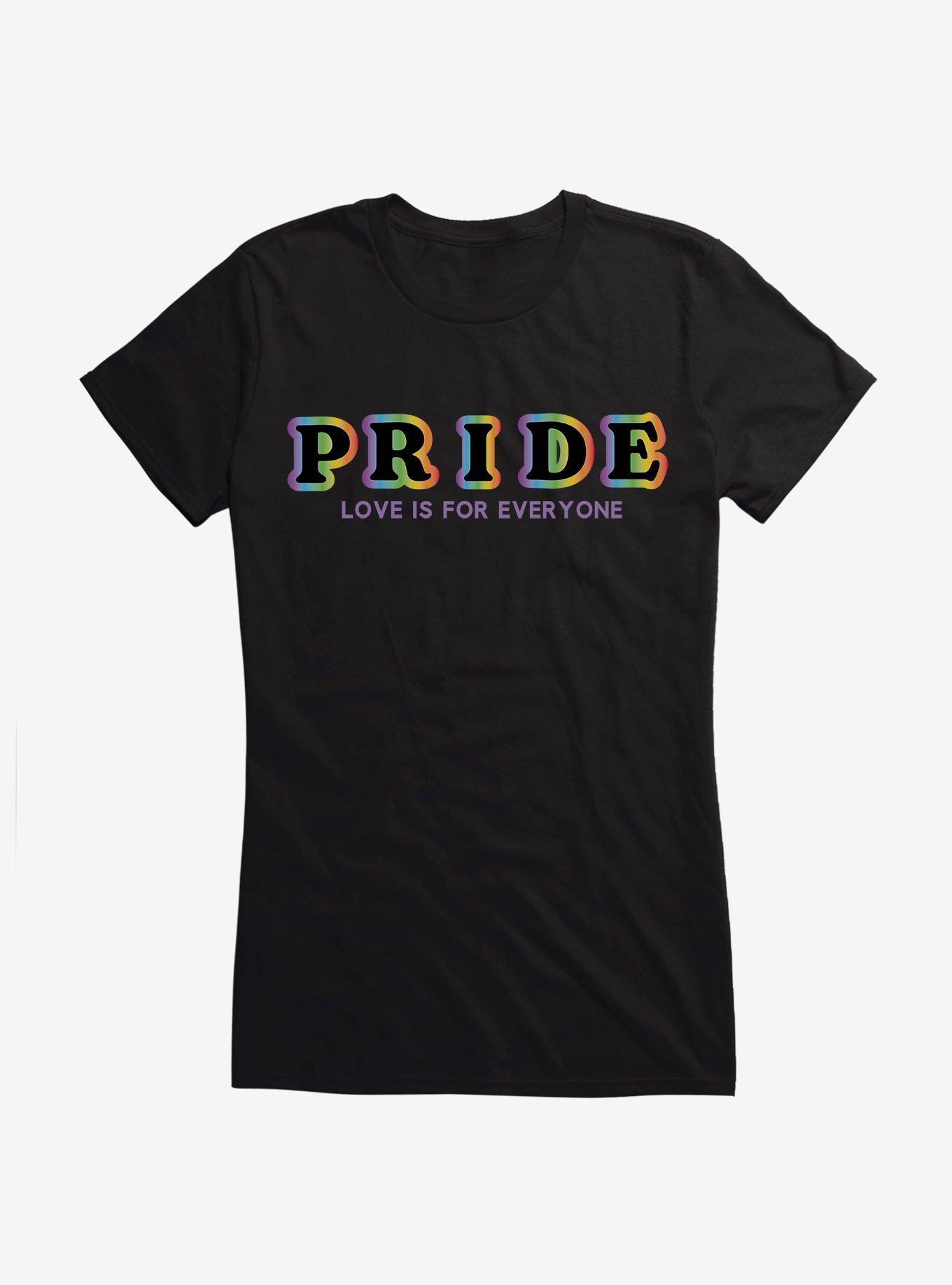 Pride Love Is For Everyone Girls T-Shirt, , hi-res