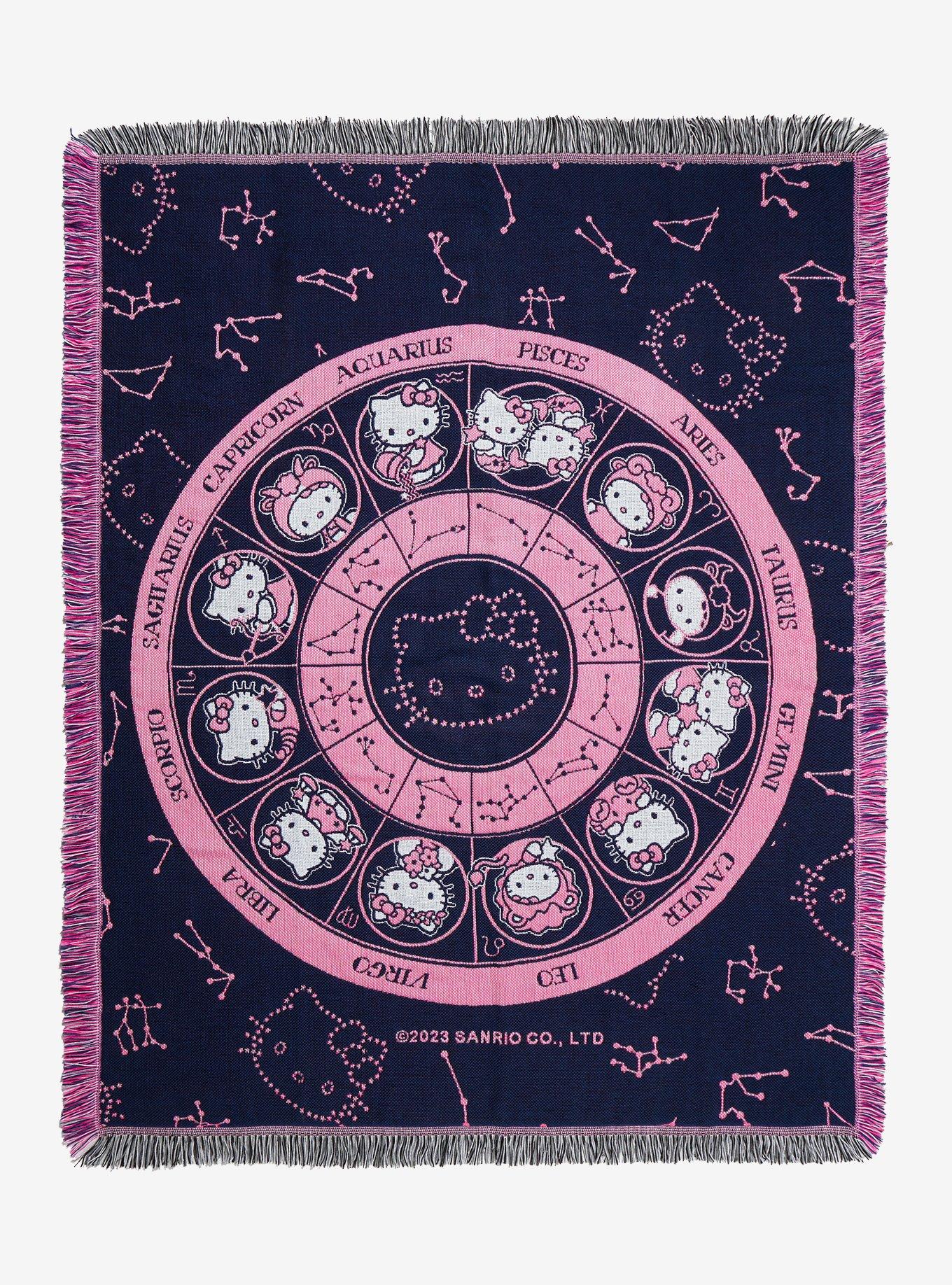 Sanrio Hello Kitty Zodiac Tapestry Throw