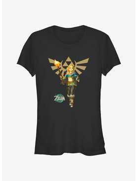 The Legend Of Zelda Tears Of The Kingdom Zelda Hyrule Crest Girls T-Shirt, , hi-res