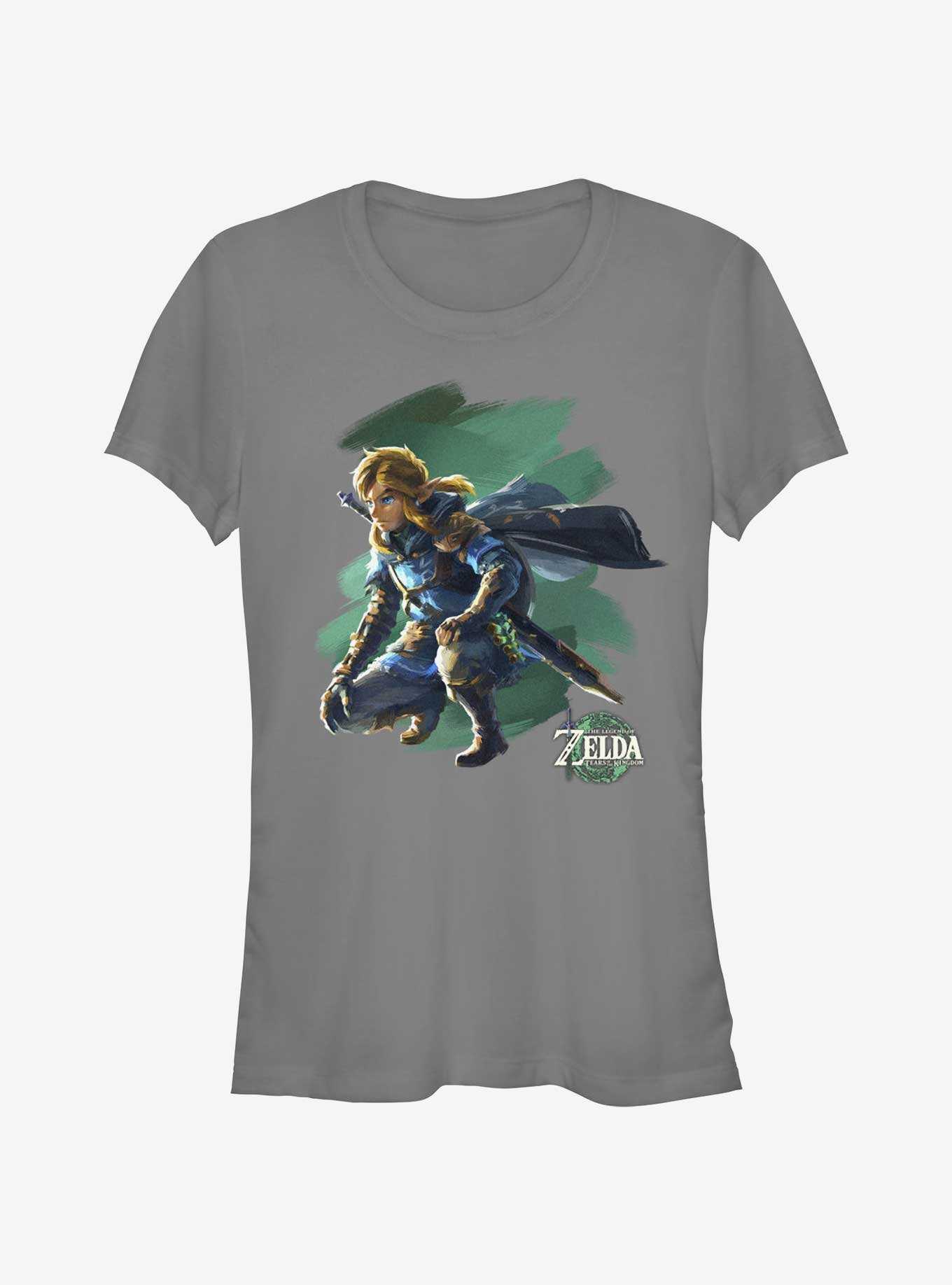 The Legend Of Zelda Tears Of The Kingdom Crouch Link Girls T Shirt