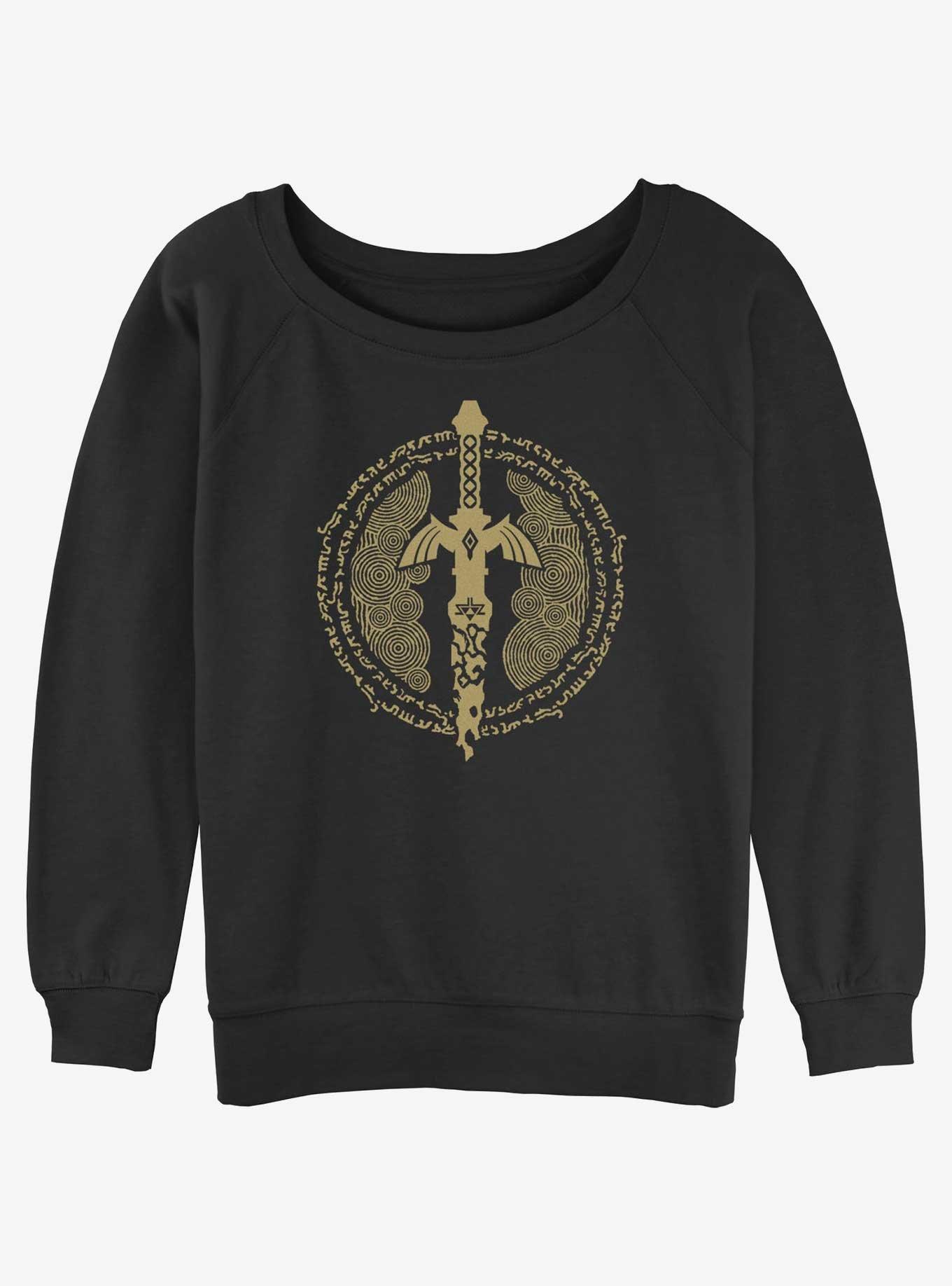 The Legend Of Zelda Tears Of The Kingdom Master Sword Icon Girls Slouchy Sweatshirt, , hi-res