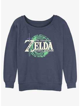 The Legend Of Zelda Tears Of The Kingdom Logo Girls Slouchy Sweatshirt, , hi-res