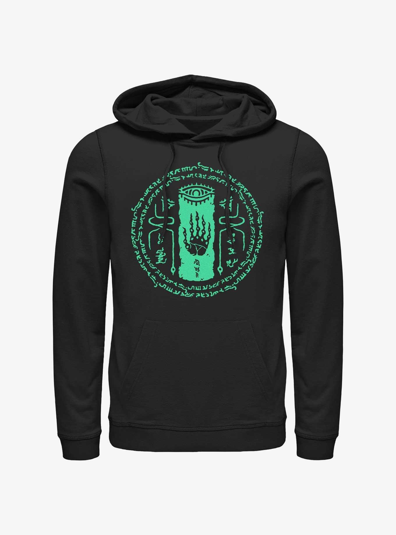 The Legend Of Zelda Tears Of The Kingdom Glowing Shrine Rune Hoodie, BLACK, hi-res