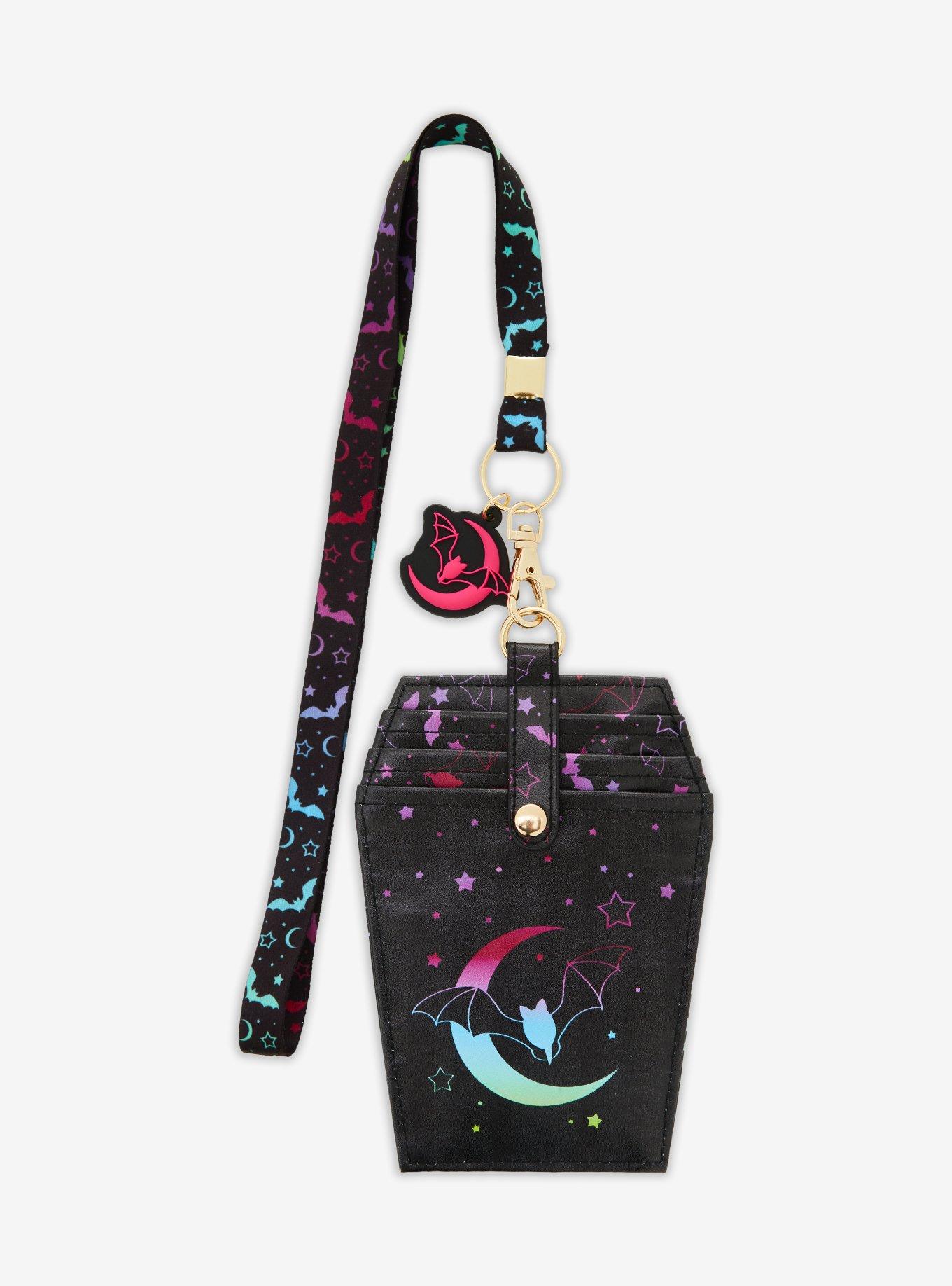Rainbow Bat Lanyard With Coffin Cardholder, , hi-res