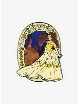 Loungefly Disney Beauty And The Beast Dancing Lenticular Enamel Pin, , hi-res