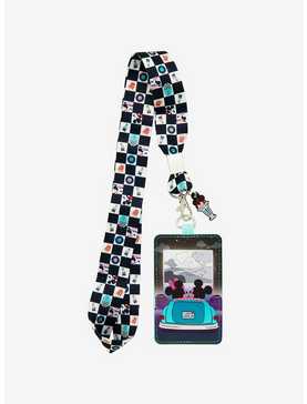 Loungefly Disney Mickey Mouse & Minnie Mouse Drive-In Lanyard & Cardholder, , hi-res