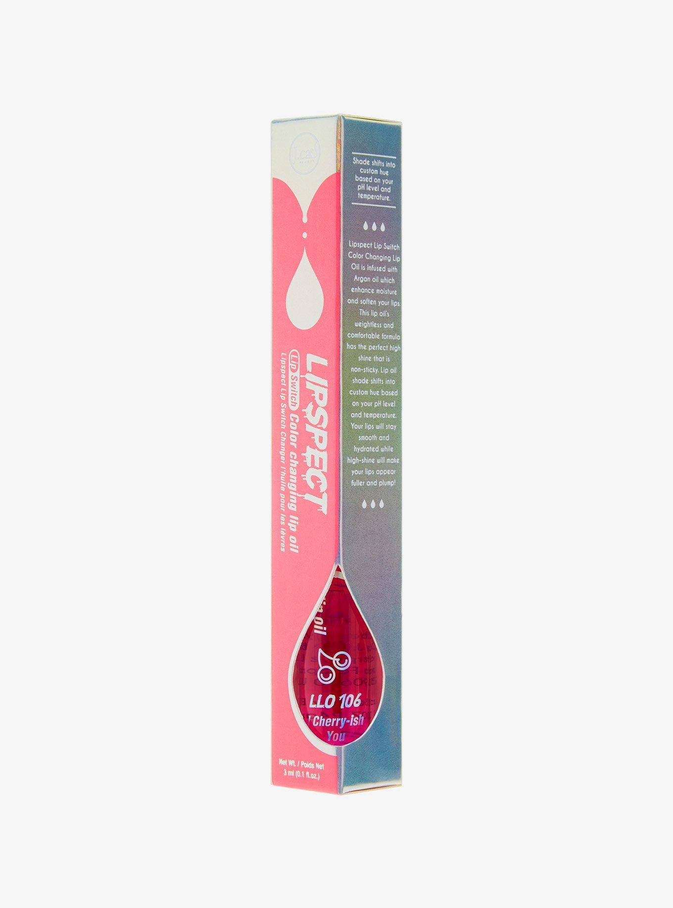 J. Cat Beauty Lipspect Lip Switch Cherry Color-Changing Lip Oil, , hi-res