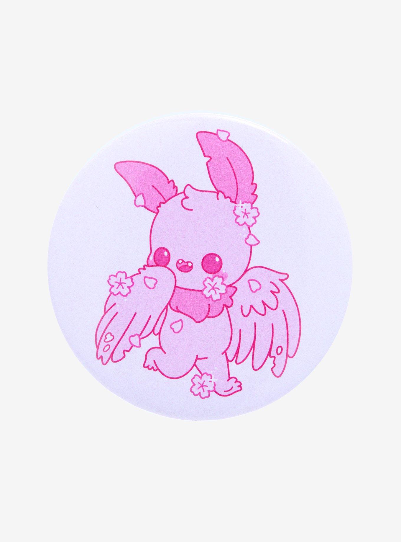 Sakura Mothman 3 Inch Button By Bright Bat Design | Hot Topic