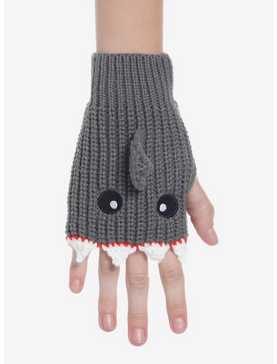 Shark Crochet Fingerless Gloves, , hi-res
