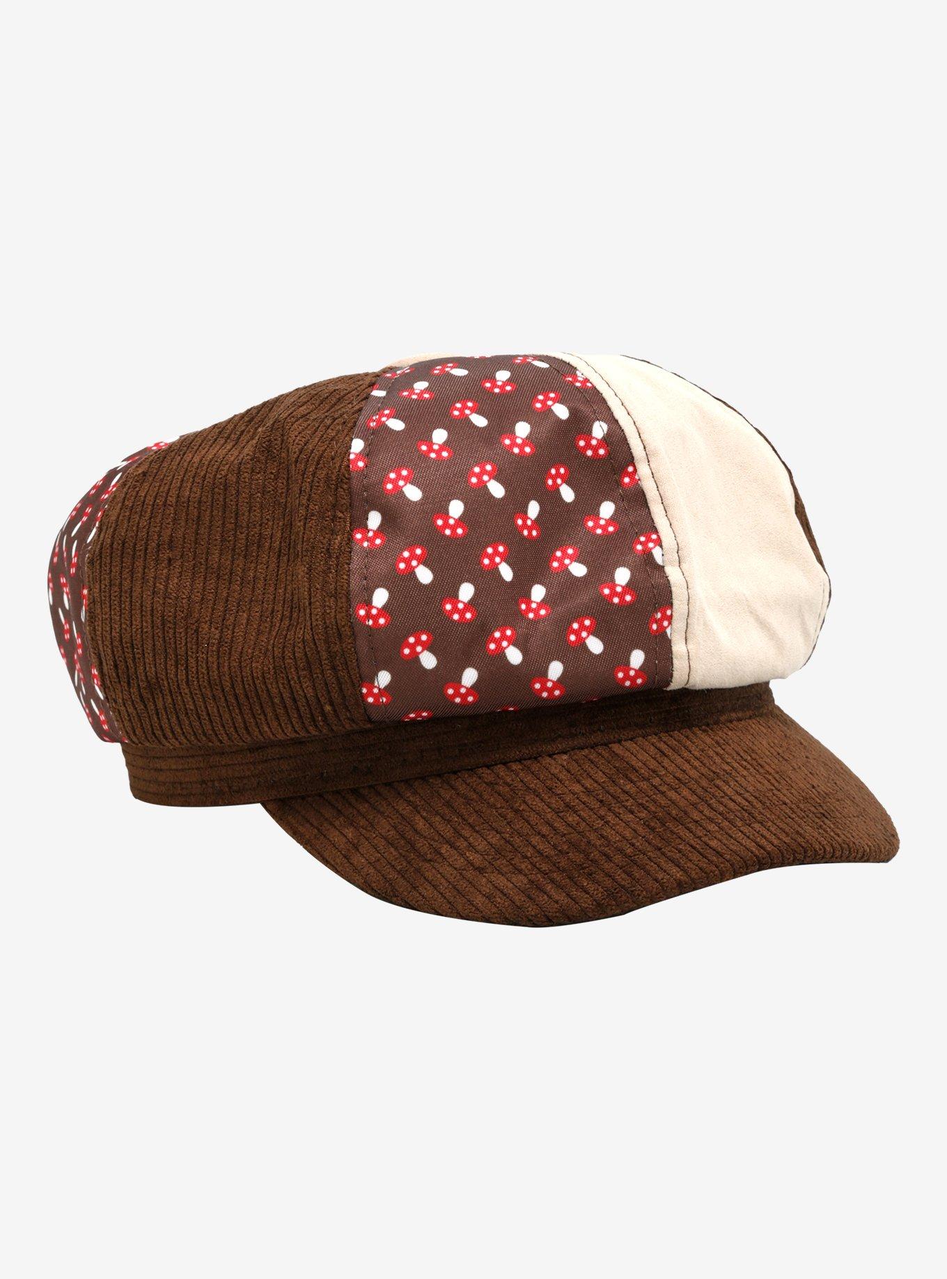 Mushroom Patchwork Cabbie Hat, , hi-res