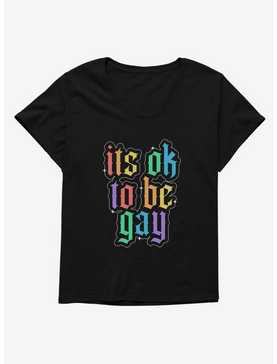 Pride It's Ok To Be Gay Womens T-Shirt Plus Size, , hi-res