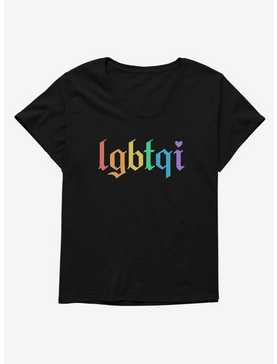Pride LGBTQI Rainbow Womens T-Shirt Plus Size, , hi-res