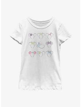 Disney Minnie Mouse Ears Grid Youth Girls T-Shirt, , hi-res