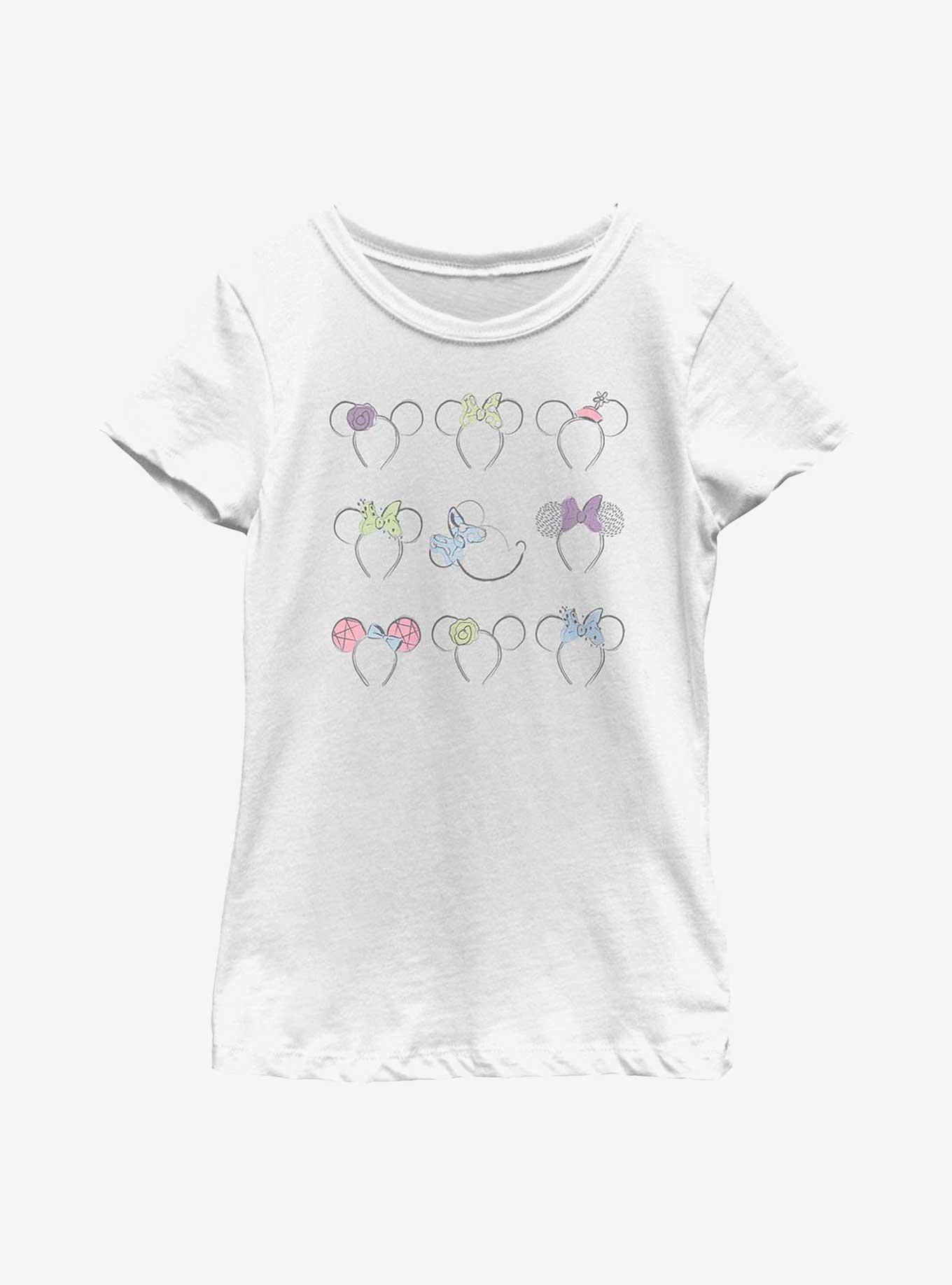 Disney Minnie Mouse Ears Grid Youth Girls T-Shirt, , hi-res