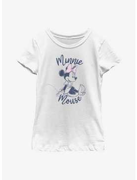 Disney Minnie Mouse Sitting Youth Girls T-Shirt, , hi-res