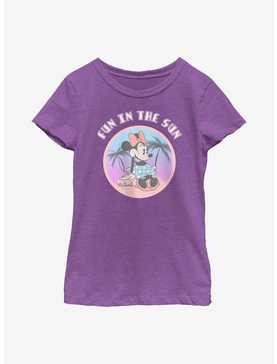 Disney Minnie Mouse Fun In The Sun Youth Girls T-Shirt, , hi-res