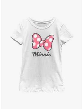 Disney Minnie Mouse Giant Bow Youth Girls T-Shirt, , hi-res