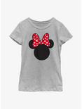 Disney Minnie Mouse Maple Leaf Ears Youth Girls T-Shirt, ATH HTR, hi-res
