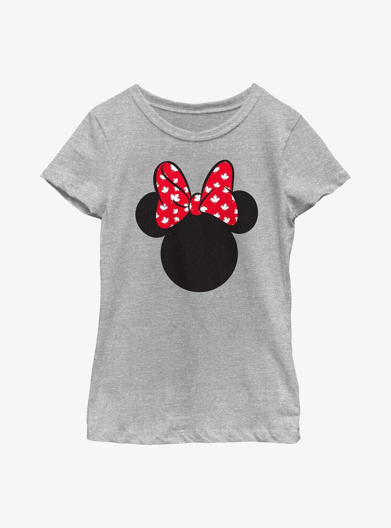 Disney Minnie Mouse Maple Leaf Ears Youth Girls T-Shirt, , hi-res