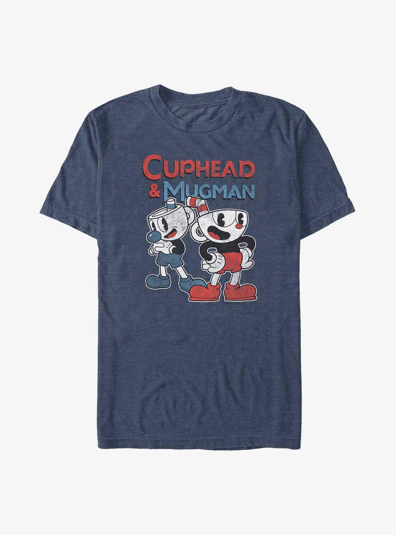 Cuphead Two Cup Pair Cuphead and Mugman Big & Tall T-Shirt