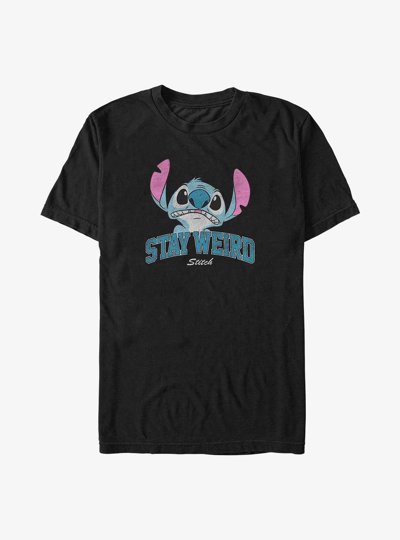 Disney Lilo & Stitch Stay Weird Big & Tall T-Shirt, BLACK, hi-res