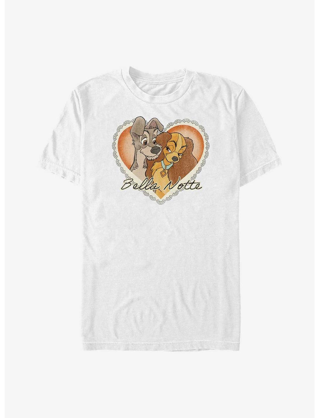 Disney Lady and the Tramp Vintage Valentine Big & Tall T-Shirt, WHITE, hi-res