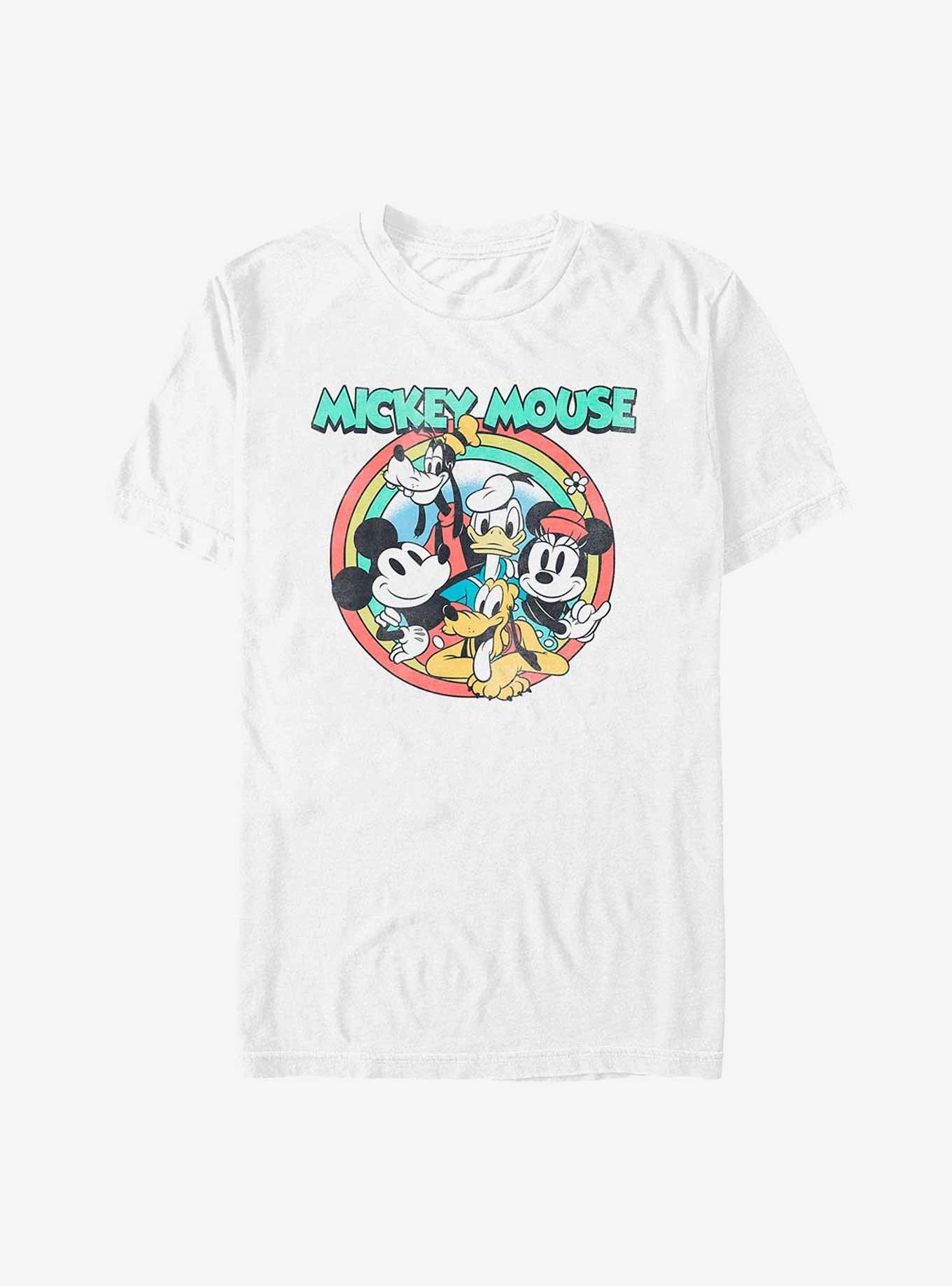 Disney Mickey Mouse Group Pose Big & Tall T-Shirt, WHITE, hi-res