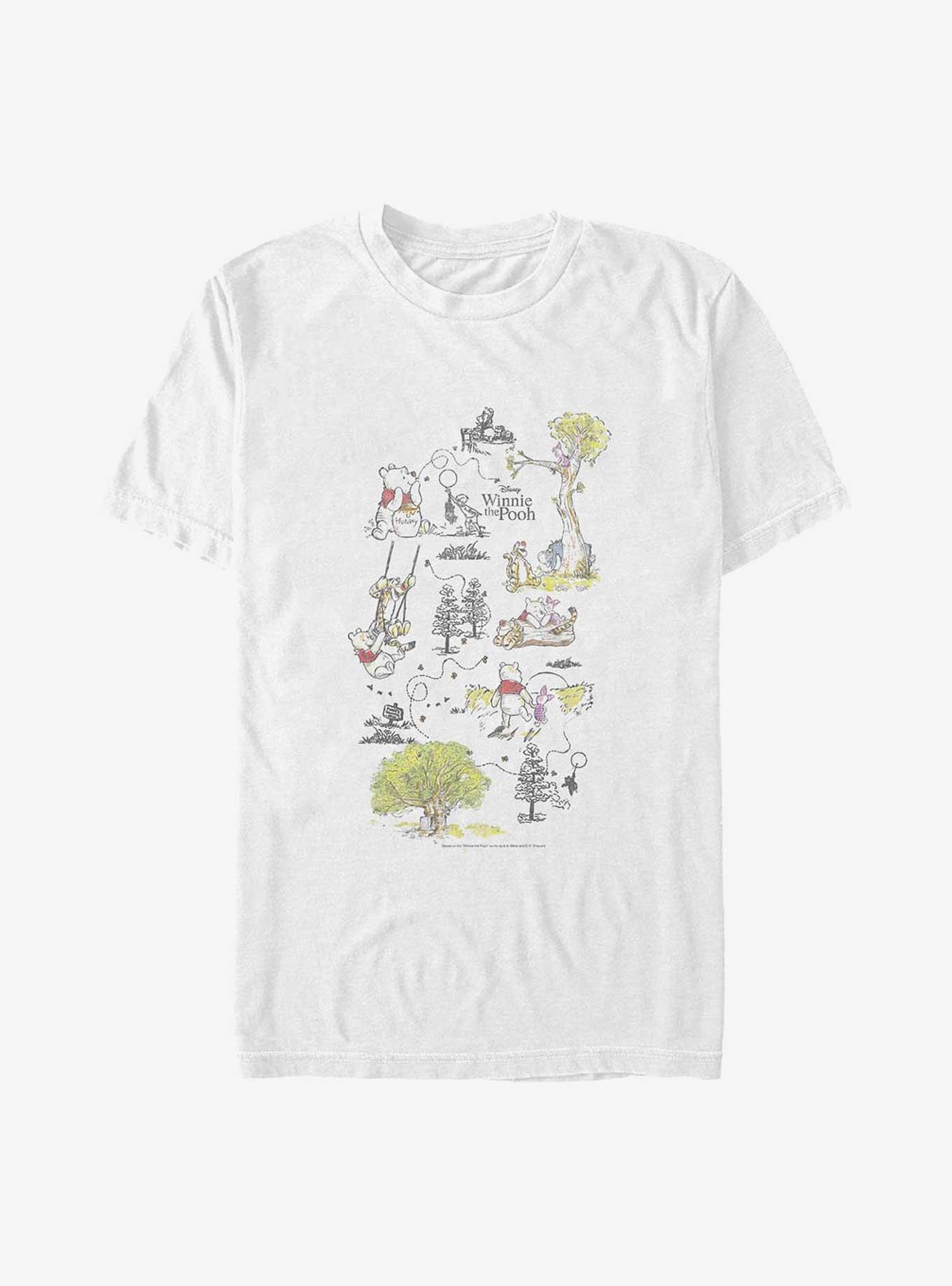 Disney Winnie The Pooh Winnie Adventures Big & Tall T-Shirt
