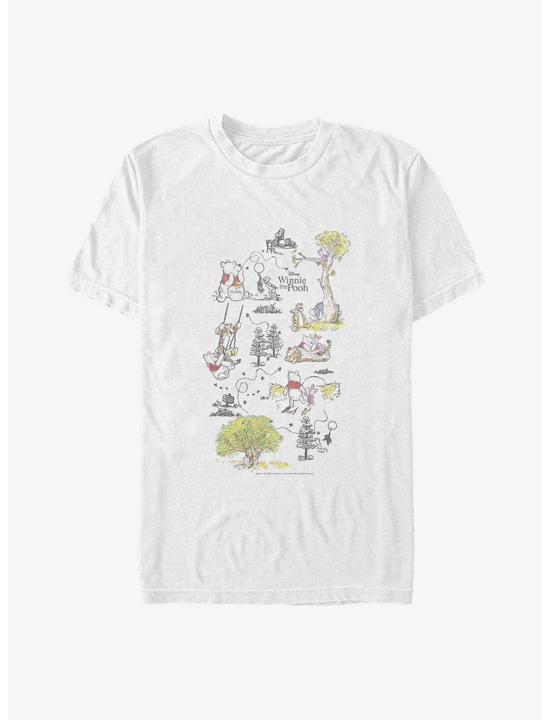 Disney Winnie The Pooh Winnie Adventures Big & Tall T-Shirt, WHITE, hi-res