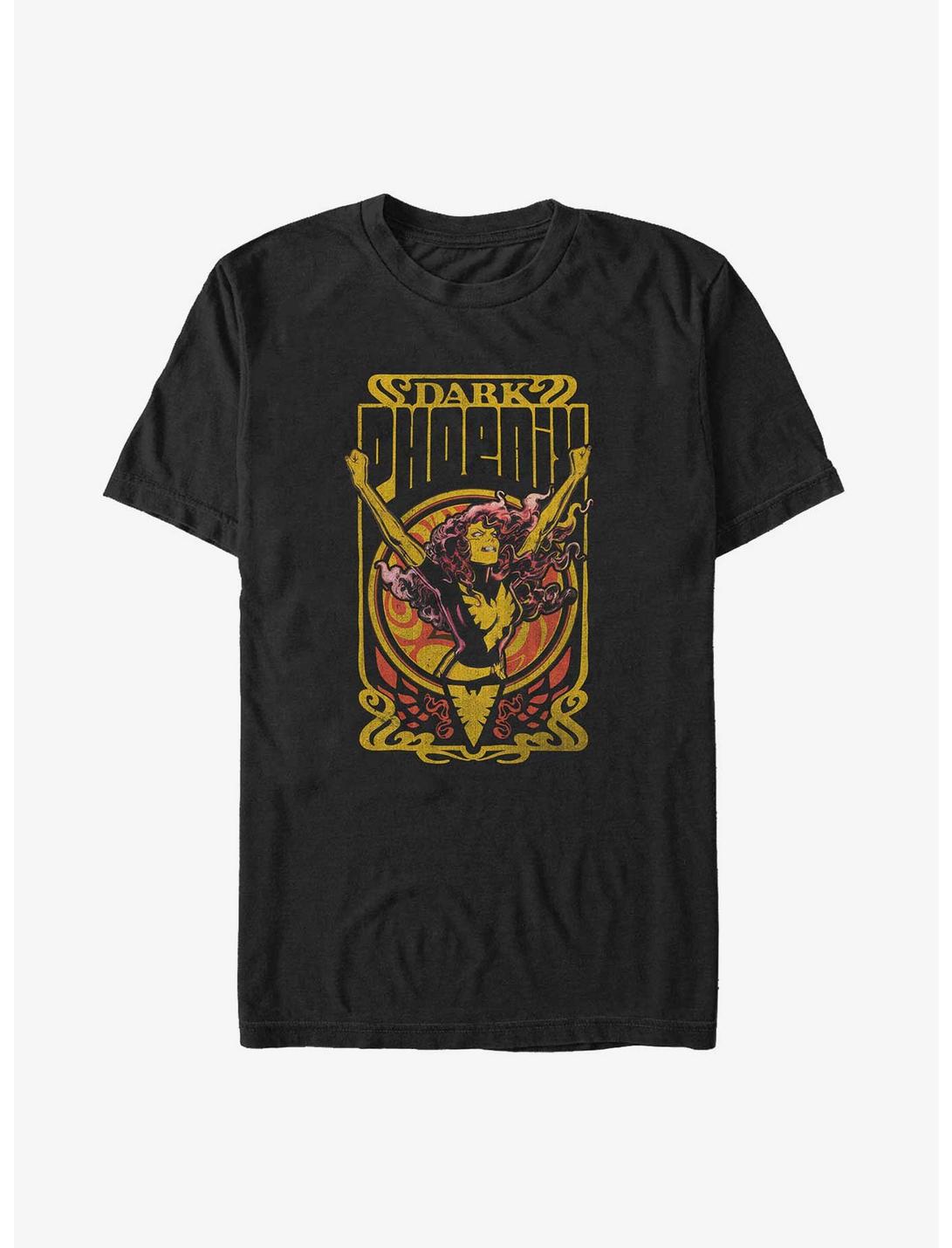 Marvel X-Men Dark Phoenix Fire Big & Tall T-Shirt, BLACK, hi-res