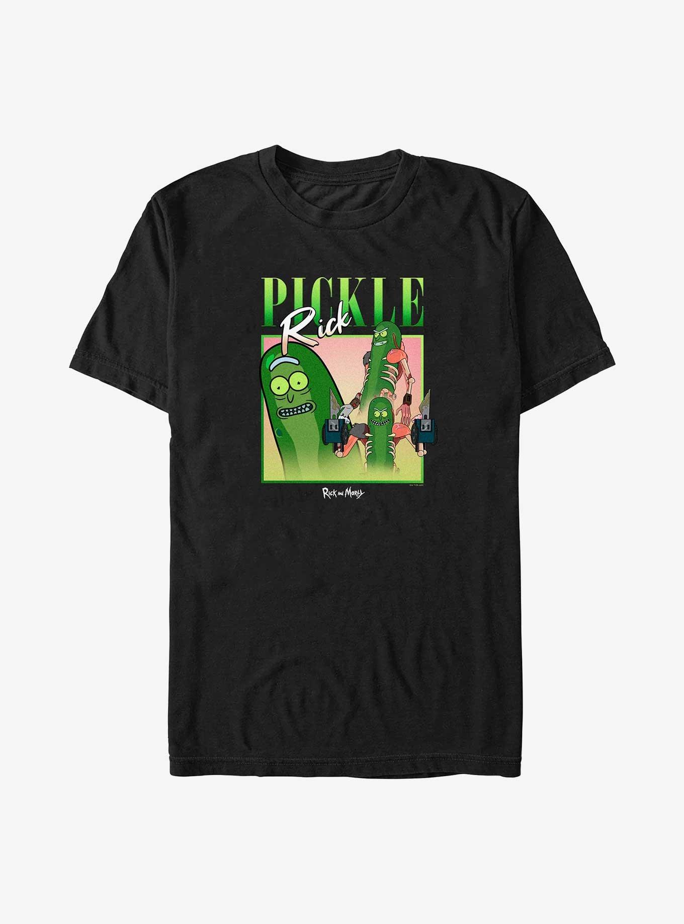 Rick and Morty Pickle Rick 90's Portrait Big & Tall T-Shirt