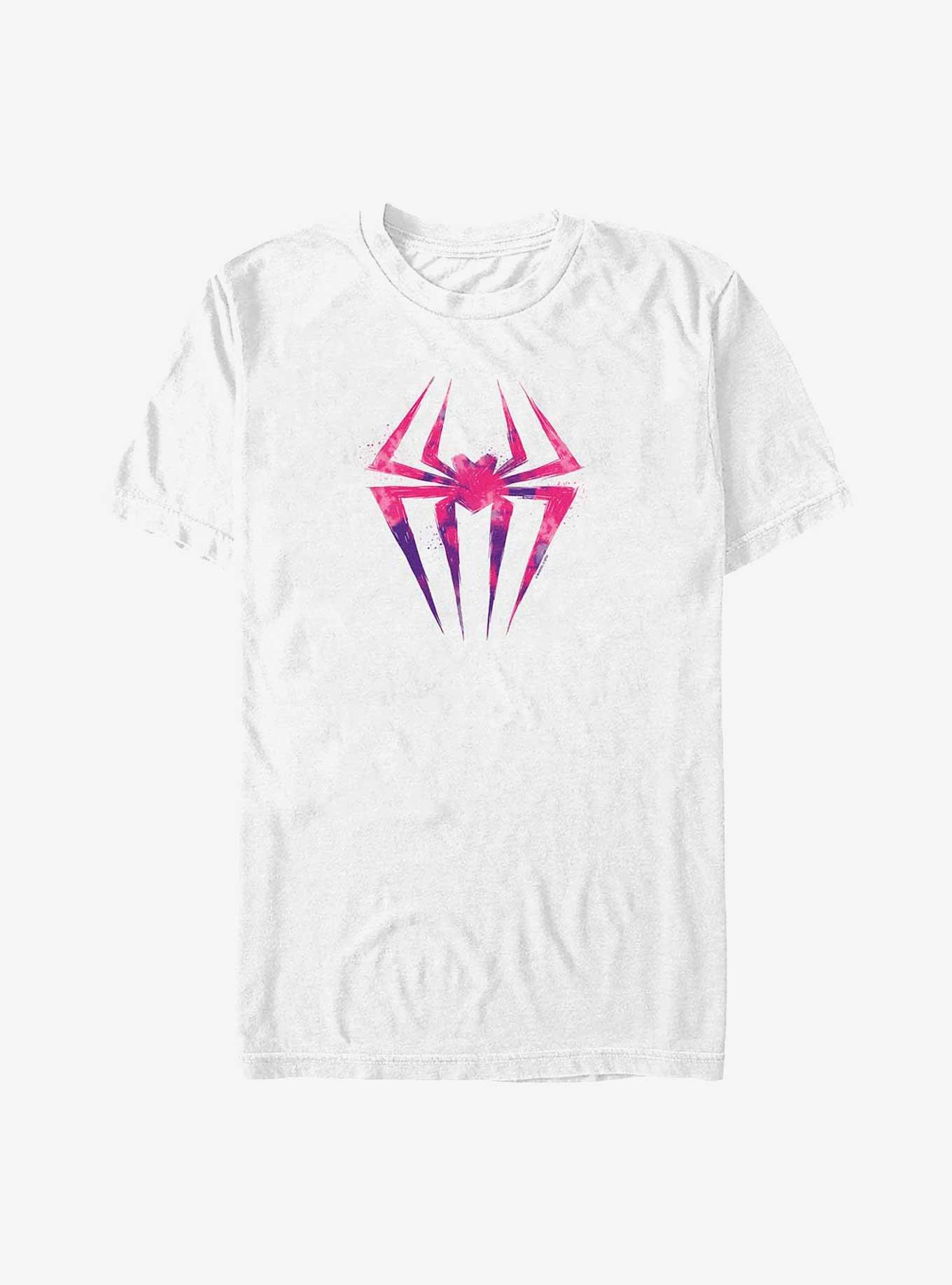 Marvel Spider-Man: Across The Spider-Verse Spider-Gwen Overlay Icon Big & Tall T-Shirt, WHITE, hi-res