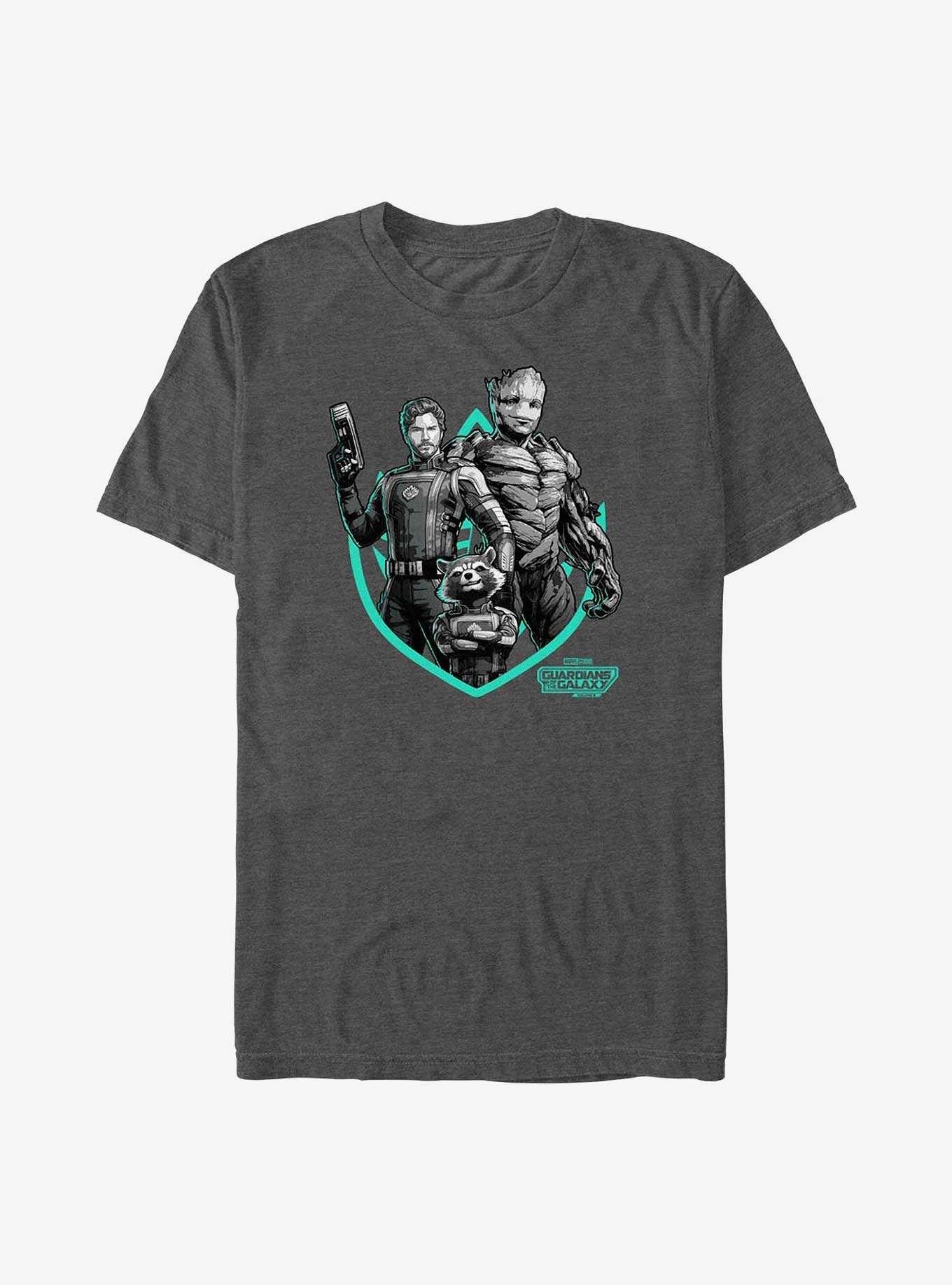 Marvel Guardians of the Galaxy Vol. 3 Group A Badge Big & Tall T-Shirt, , hi-res